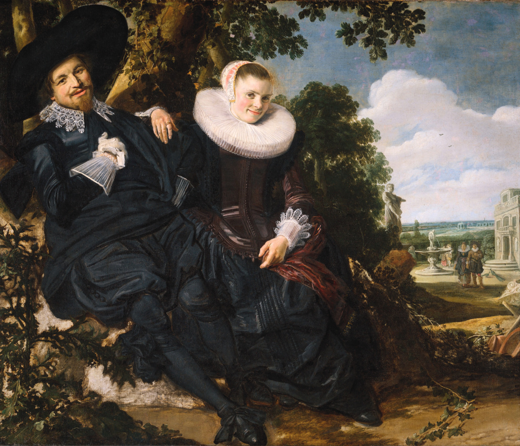 Frans Hals Wedding portrait of Isaac Abrahamsz Massa and Beatrix van der Laan