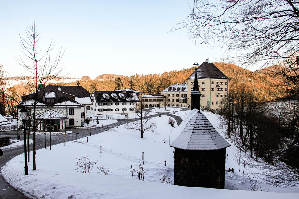 Lago Fuschlsee e o Castelo Fuschl, Áustria