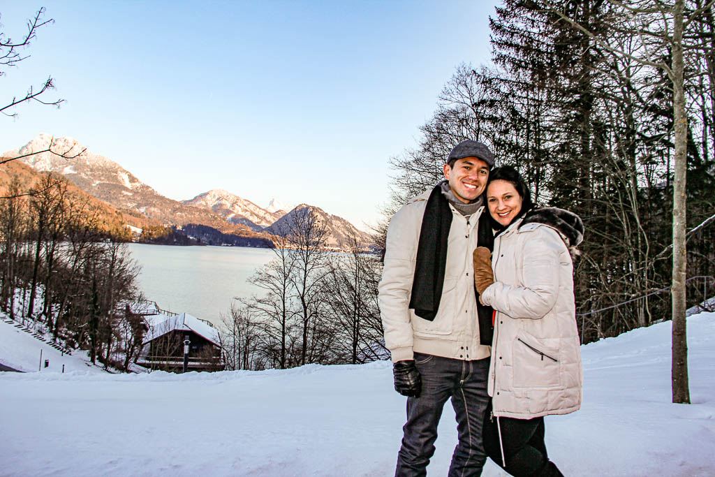 Lago Fuschlsee e o Castelo Fuschl, Áustria