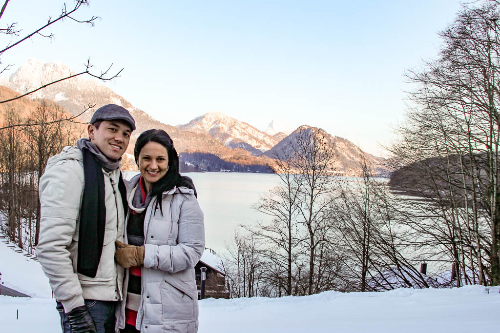Lago Fuschlsee e o Castelo Fuschl, Áustria